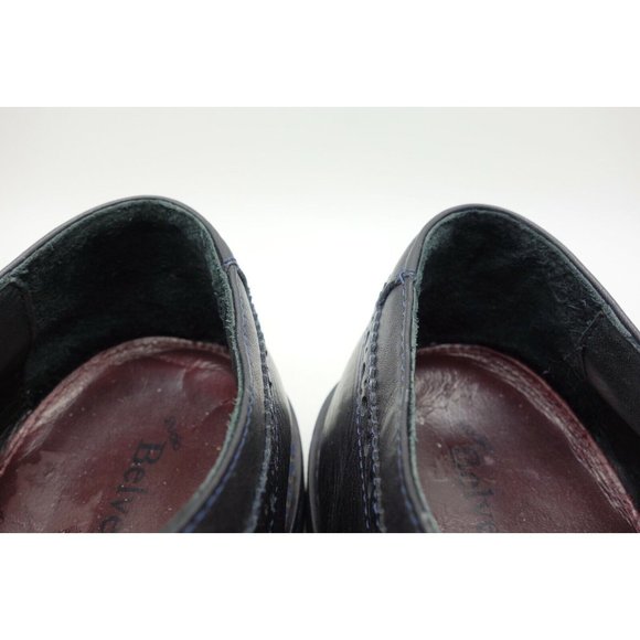 Studio Belvedere Luis Black Leather Wingtip Lace Up Oxfords Shoes Men\'s 12 M main image 9